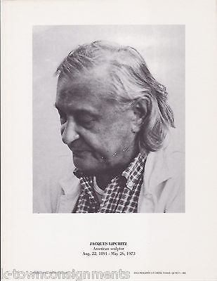 Jacques Lipchitz American Sculptor Vintage Portrait Gallery Photo Print - K-townConsignments