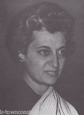 Indira Gandhi Prime Minister India Vintage Portrait Gallery Poster Photo Print - K-townConsignments