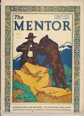 MENTOR  VOL 17 NO 4 ANTIQUE GRAPHIC ILLUSTRATED TRAVEL OUTDOORS MAGAZINE 1929 - K-townConsignments