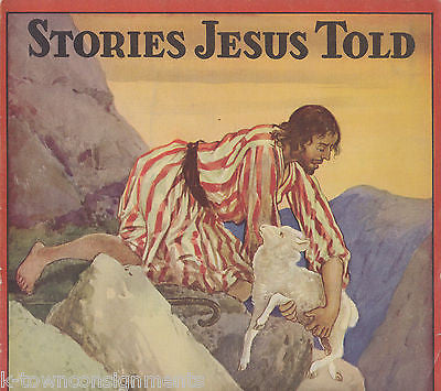 STORIES JESUS TOLD BIBLE HEROES HEROINES ILLUSTRATED VINTAGE PARABLES BOOK 1941 - K-townConsignments