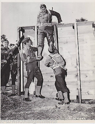 PVT STANLEY CLARK OBSTACLE COURSE FT McCLELLAN VINTAGE WWII MILITARY FILE PHOTO - K-townConsignments