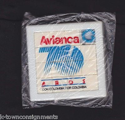 AVIANCA AIRWAYS FOR COLUMBIA VINTAGE AVIATION ADVERTISING UNOPENED PUZZLE GAME - K-townConsignments