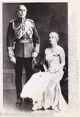 EARL OF ATHLONE & PRINCESS ALICE CANADA GOVERNOR VINTAGE ROYALTY PRESS PHOTO - K-townConsignments