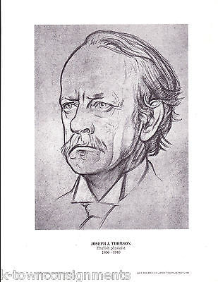 Joseph J. Thomson English Physicist Vintage Portrait Gallery Poster Print - K-townConsignments