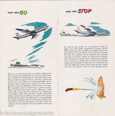 WESTERN AIRLINES VINTAGE WELCOME ABOARD GRAPHIC ADVERTISING BROCHURES PACKET - K-townConsignments