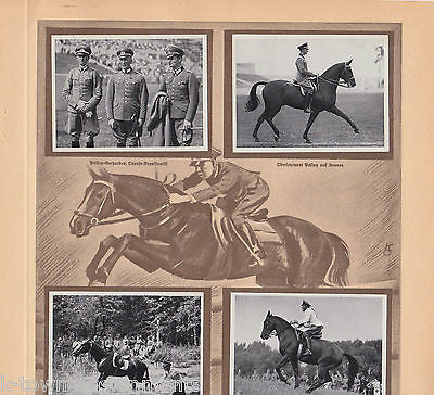 HERMANN OPPELN GERMAN EQUESTRIAN OLYMPICS 1936 PHOTO CARDS POSTER PRINT - K-townConsignments
