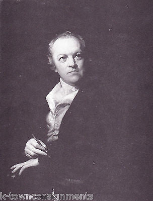 William Blake English Poet & Artist Vintage Portrait Gallery Poster Print - K-townConsignments
