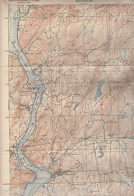 WEST POINT QUADRANGLE HUDSON RIVER NEW YORK STATE US ARMY CORP TACTICAL MAP 1936 - K-townConsignments