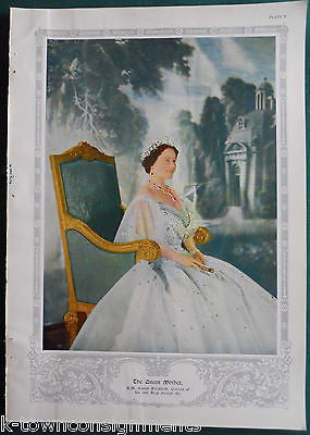 HER MAJESTY QUEEN MOTHER ELIZABETH BRITISH ROYALTY VINTAGE PHOTO POSTER PRINT - K-townConsignments