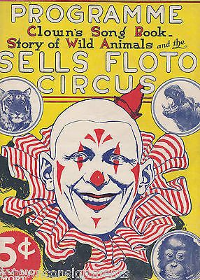 SELLS FLOTO CIRCUS BARNEY ORANGUTAN RHODA ROYAL ANTIQUE SOUVENIR PHOTO BOOK - K-townConsignments