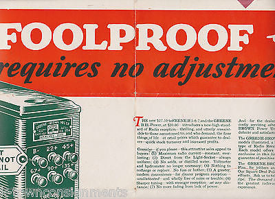 GREENE AB POWER UNITS VINTAGE GRAPHIC ADVERTISING SALES FLYER - K-townConsignments