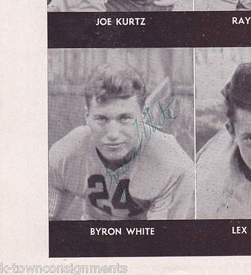 COTTON BOWL 1938 RICE v COLORADO NCAA FOOTBALL PROGRAM BYRON WHITE AUTOGRAPHED - K-townConsignments
