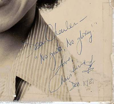 CHRISTINE CAMPBELL R&B SOUL SINGER VINTAGE AUTOGRAPH SIGNED STUDIO PROMO PHOTO - K-townConsignments