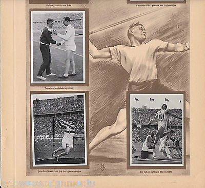 KEN CARPENTER USA GERMAN TRACK & FIELD OLYMPICS 1936 PHOTO CARDS POSTER PRINT - K-townConsignments