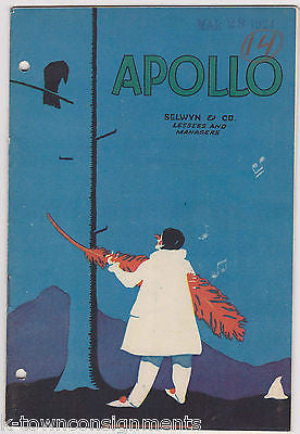 POPPY WC FIELDS MADGE KENNEDY VINTAGE 1920s APOLLO THEATRE NEW YORK PLAYBILL - K-townConsignments