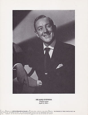 Sir Alec Guinness Actor Star Wars Vintage Portrait Gallery Poster Photo Print - K-townConsignments