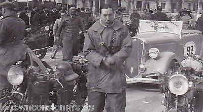 FRENCH MOTORCYCLE CLUB & ANTIQUE CAR RACE VINTAGE AUTOMOBILES SNAPSHOT PHOTO - K-townConsignments