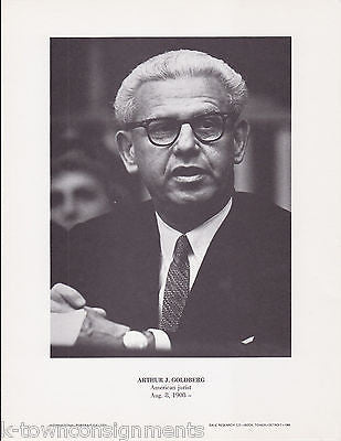 Arthur J. Goldberg Supreme Court Vintage Portrait Gallery Poster Photo Print - K-townConsignments