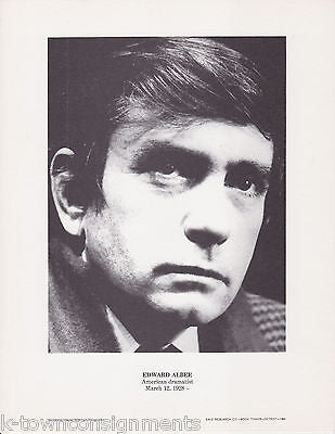 Edward Albee Dramatist American Vintage Portrait Gallery Poster Photo Print - K-townConsignments
