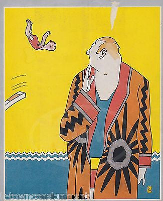 JAPANESE KIMONO SWIMSUIT REA COVER ART GRAPHIC ILLUSTRATED LIFE MAGAZINE 1930 - K-townConsignments