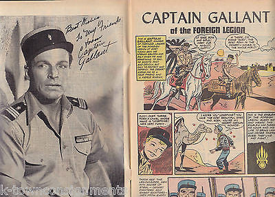 BUSTER CRABBE CAPTAIN GALLANT FOREIGN LEGION ACTOR VINTAGE 1950s COMIC BOOK - K-townConsignments