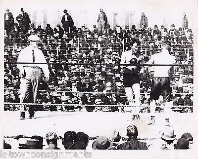VERY EARLY AMERICAN or ENGLISH BOXING MATCH LIVE ACTION NEWS PRESS PHOTO - K-townConsignments
