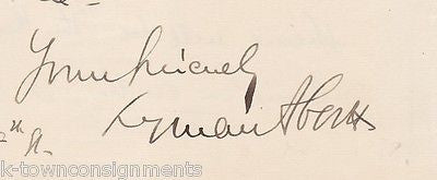 LYMAN ABBOTT SOUTHERN RECONSTRUCTION CHRISTIAN UNION ANTIQUE AUTOGRAPH SIGNATURE - K-townConsignments