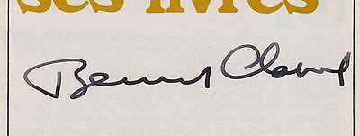 BERNARD CLAVEL FRENCH HUMANIST 'NIGHT WORKER' AUTHOR AUTOGRAPH SIGNED BROCHURE - K-townConsignments