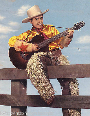 OLIVIO SANTORO YODELING COWBOY VINTAGE FACSIMILE AUTOGRAPH PROMO PHOTO PRINT - K-townConsignments