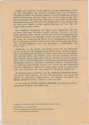 ROMAN RUINS VINTAGE GERMAN HEINRICH BERL ARCHEOLOGY ILLUSTRATED BOOKLET - K-townConsignments