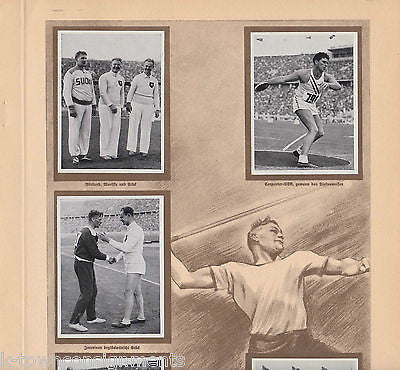 KEN CARPENTER USA GERMAN TRACK & FIELD OLYMPICS 1936 PHOTO CARDS POSTER PRINT - K-townConsignments
