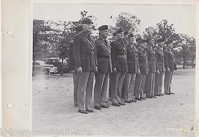 REVIEWING OFFICERS 27th DIVISION FORT McCLELLAN VINTAGE WWII MILITARY FILE PHOTO - K-townConsignments