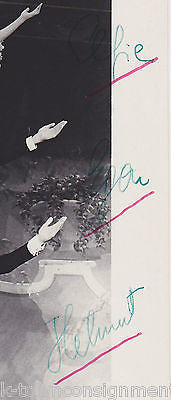 THE CLEMENTIS BICYCLE CIRCUS ACROBATS ORIGINAL AUTOGRAPH SIGNED STAGE PHOTO - K-townConsignments