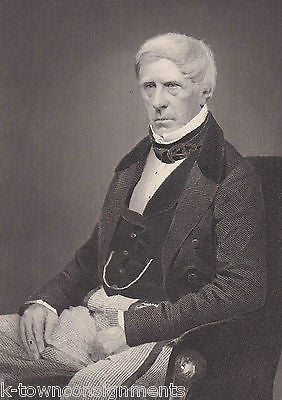 HENRY BROUGHAM BRITISH POLITICIAN ANTIQUE FACSIMILE AUTOGRAPH ENGRAVING PRINT - K-townConsignments