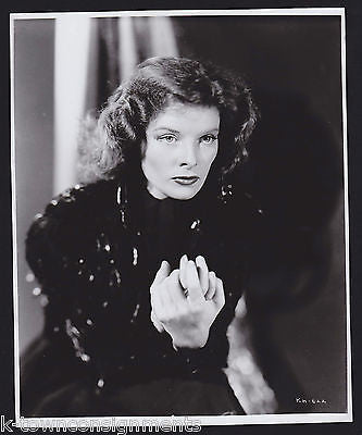 KATHARINE HEPBURN HOLLYWOOD MOVIE ACTRESS VINTAGE WRINGING HANDS STUDIO PHOTO - K-townConsignments