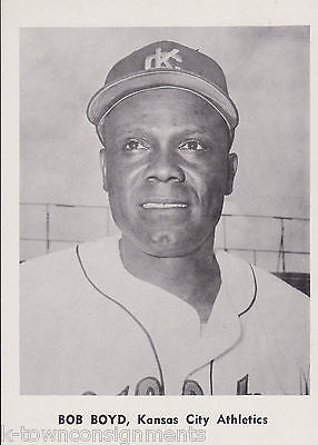 BOB BOYD KANSAS CITY ROYALS MLB BASEBALL VINTAGE 1960s PHOTO CARD PRINT - K-townConsignments