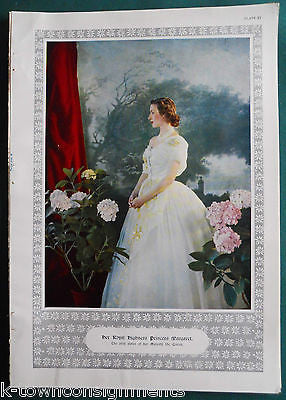 PRINCESS MARGARET BRITISH ROYAL HIGHNESS VINTAGE GRAPHIC PHOTO POSTER PRINT - K-townConsignments