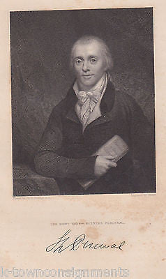 SPENCER PERCEVAL BRITISH PRIME MINISTER ANTIQUE SIGNATURE ENGRAVING PRINT 1835 - K-townConsignments