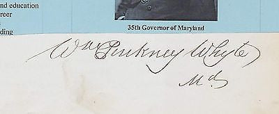 WILLIAM PINKNEY WHYTE MARYLAND CONGRESS ANTIQUE AUTOGRAPH SIGNATURE - K-townConsignments