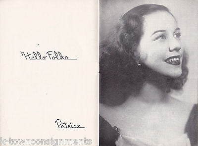 PATRICE MUNSEL METROPOLITAN OPERA VINTAGE 1940s SOUVENIR SHOW PROGRAM - K-townConsignments