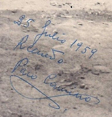 PACO CAMINO SPANISH MATADOR BULL FIGHTER RARE AUTOGRAPH SIGNED LATIN DECO PHOTO - K-townConsignments