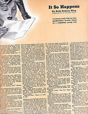 AGATHA CHRISTIE POLICE CLAY EWING COVER ART ANTIQUE COLLIER'S MAGAZINE 1938 - K-townConsignments