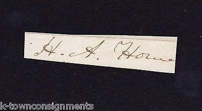 HERBERT ALONZO HOWE DENVER UNIVERSITY ASTRONOMY PROFESSOR AUTOGRAPH SIGNATURE - K-townConsignments