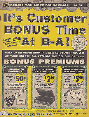 BURSTEIN APPLEBEE VINTAGE ELECTRONICS SALES CATALOG 1961 - K-townConsignments