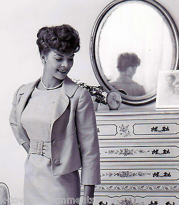 NANCY WESTBROOK 1950s WOMEN'S SUIT FASHION MODEL ORIGINAL VINTAGE STUDIO PHOTO - K-townConsignments