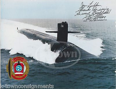 USS TENNESSEE NAVY CAPTAIN P. W. MOORE VINTAGE AUTOGRAPH SIGNED SUBMARINE PHOTO - K-townConsignments