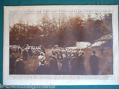 WWI 5th LANCERS IN MONS & FRENCH TRAITORS  VINTAGE 1920s PHOTO POSTER PRINTS - K-townConsignments