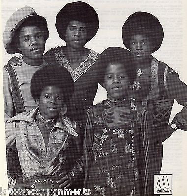 MICHAEL JACKSON FIVE MOTOWN RECORD VINTAGE GRAPHIC ADVERTISING FULL PAGE PROMOS - K-townConsignments