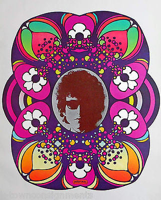BOB DYLAN AMERICAN MUSIC SINGER VINTAGE PETER MAX GRAPHIC ART POSTER PRINT - K-townConsignments