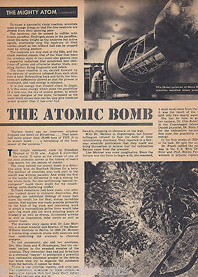 ATOMIC BOMB MUSSOLINI DEATH STATUE OF LIBERTY WWII YANK MAGAZINE SEPT 1945 - K-townConsignments